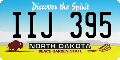 ND license plate IIJ395