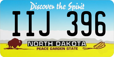 ND license plate IIJ396