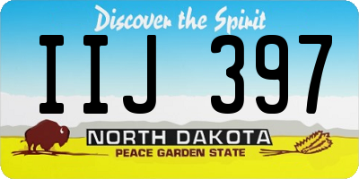 ND license plate IIJ397