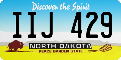ND license plate IIJ429