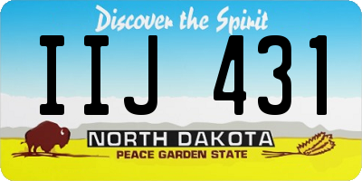 ND license plate IIJ431