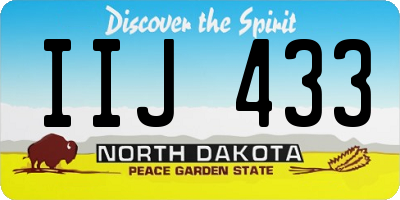 ND license plate IIJ433