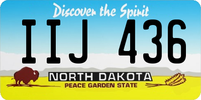 ND license plate IIJ436
