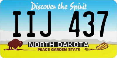 ND license plate IIJ437