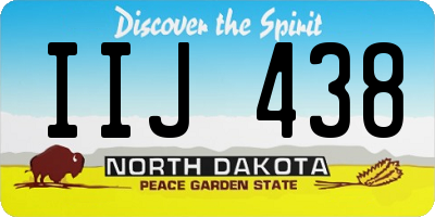 ND license plate IIJ438