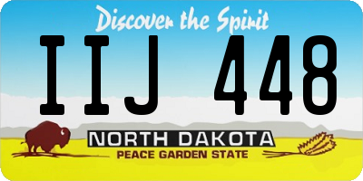 ND license plate IIJ448