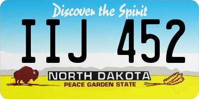 ND license plate IIJ452