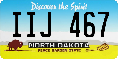 ND license plate IIJ467