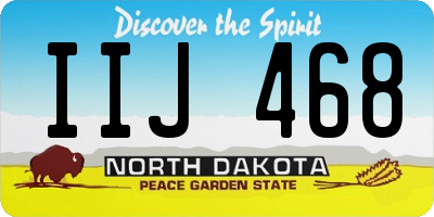 ND license plate IIJ468