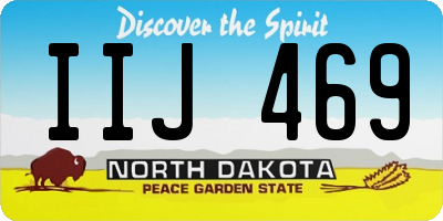 ND license plate IIJ469