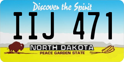 ND license plate IIJ471