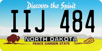 ND license plate IIJ484