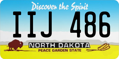 ND license plate IIJ486