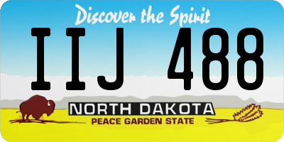 ND license plate IIJ488