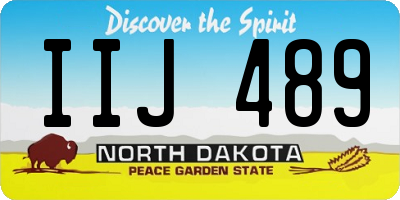 ND license plate IIJ489