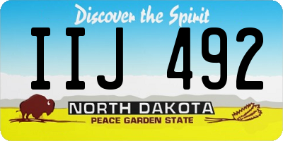 ND license plate IIJ492