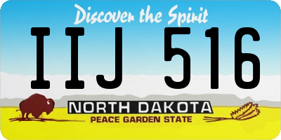 ND license plate IIJ516