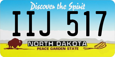 ND license plate IIJ517