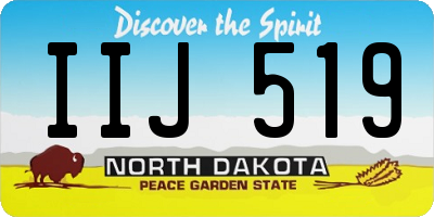 ND license plate IIJ519