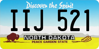 ND license plate IIJ521
