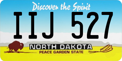 ND license plate IIJ527