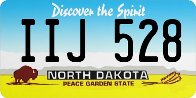 ND license plate IIJ528