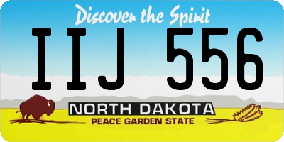 ND license plate IIJ556