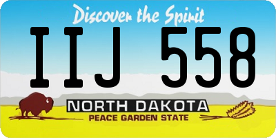 ND license plate IIJ558
