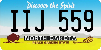 ND license plate IIJ559