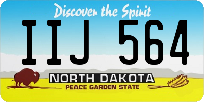 ND license plate IIJ564
