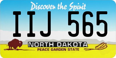 ND license plate IIJ565