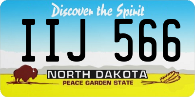 ND license plate IIJ566