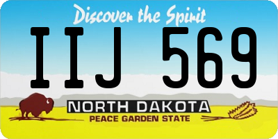 ND license plate IIJ569