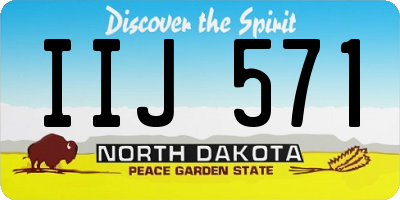 ND license plate IIJ571