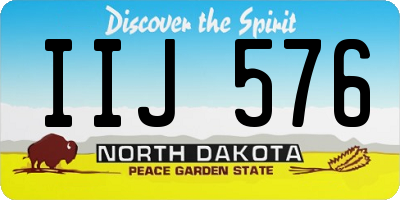 ND license plate IIJ576