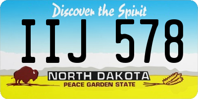 ND license plate IIJ578