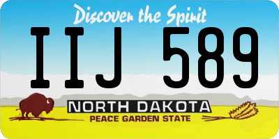 ND license plate IIJ589