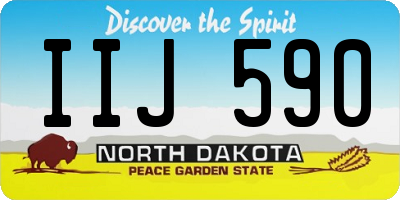 ND license plate IIJ590