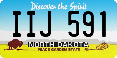 ND license plate IIJ591