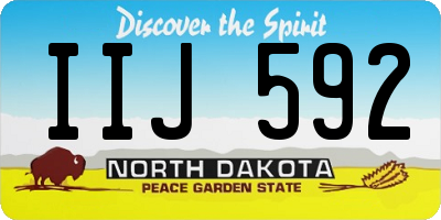 ND license plate IIJ592