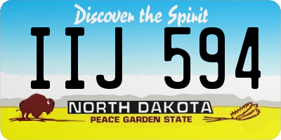 ND license plate IIJ594