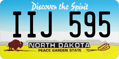 ND license plate IIJ595