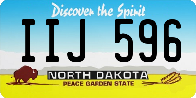 ND license plate IIJ596