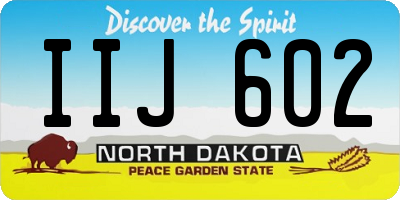 ND license plate IIJ602