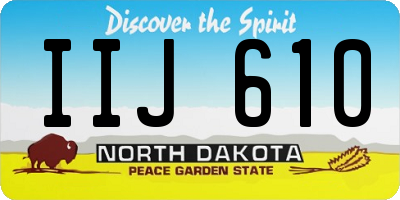 ND license plate IIJ610