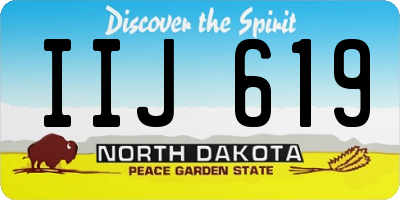 ND license plate IIJ619