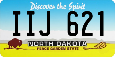 ND license plate IIJ621