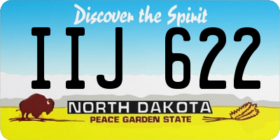 ND license plate IIJ622