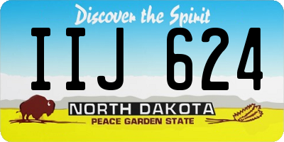 ND license plate IIJ624