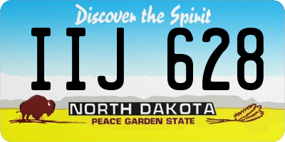 ND license plate IIJ628